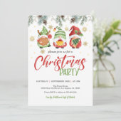 Weihnachtsfeier - Grenze Einladung (Stehend Vorderseite)