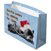 Weihnachtsfeier Große Geschenktüte (Rückseite Schrägansicht)
