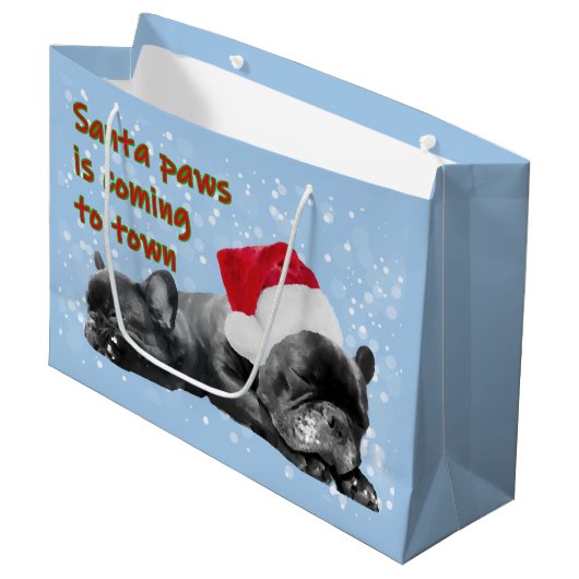 Weihnachtsfeier Große Geschenktüte (Vorderseite Schrägansicht)