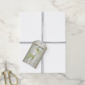 Weihnachtsfeier Grüne Hirsche Feiertage Niedlich Geschenkanhänger (Mit Garn)