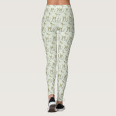 Weihnachtsfeier Grüne Hirsche Feiertage Niedlich Leggings (Rückseite)