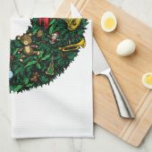 Weihnachtsfeier Handtuch (Viertel Falte)