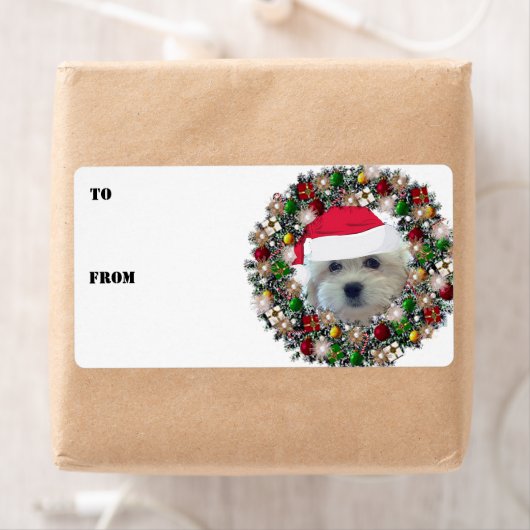 Weihnachtsfeier Havanese Gift Labels (Insitu)