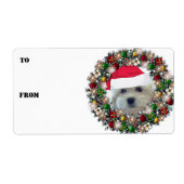Weihnachtsfeier Havanese Gift Labels (Vorne)