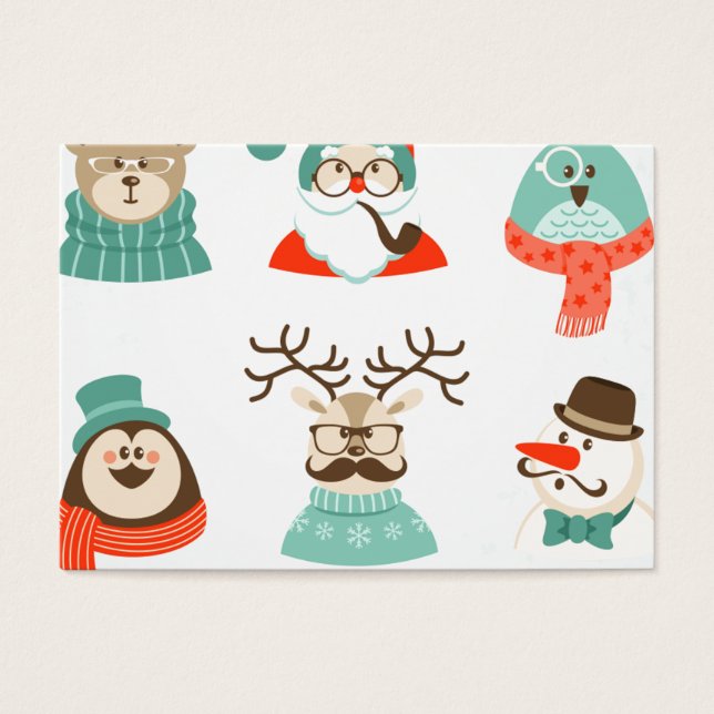Weihnachtsfeier Hipster (Vorderseite)