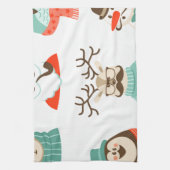 Weihnachtsfeier Hipster Küchentuch (Vertikal)