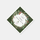 Weihnachtsfeier Hochzeit 2 Napkins Serviette (Ecke)