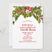 Weihnachtsfeier Holly Berry Brautparty Einladung (Vorderseite)