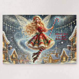 Weihnachtsfeier im bezauberten Winterdorf Puzzle
