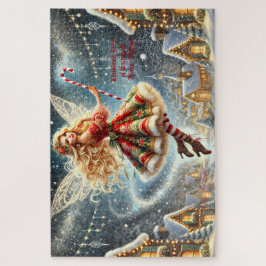 Weihnachtsfeier im bezauberten Winterdorf Puzzle