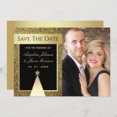 Weihnachtsfeier im Foto Save The Date (Vorne/Hinten)