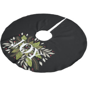 Weihnachtsfeier im Grünen Polyester Weihnachtsbaumdecke