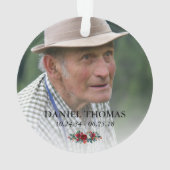 Weihnachtsfeier | Im Himmel Ornament (Rückseite)