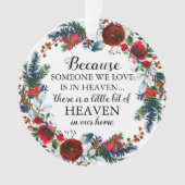 Weihnachtsfeier | Im Himmel Ornament (Vorderseite)