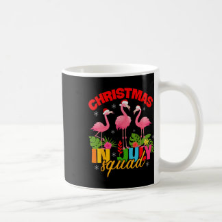 Weihnachtsfeier im Juli Squad Flamingo Weihnachtsm Kaffeetasse