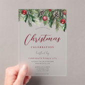 Weihnachtsfeier im Party Acryleinladungen (Insitu (Handheld))