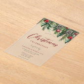 Weihnachtsfeier im Party Acryleinladungen (Ablage )