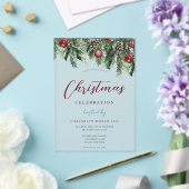 Weihnachtsfeier im Party Acryleinladungen (In Situ (Hochzeit))