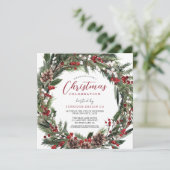 Weihnachtsfeier im Party Einladung (Stehend Vorderseite)