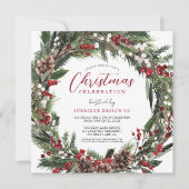 Weihnachtsfeier im Party Einladung (Vorderseite)