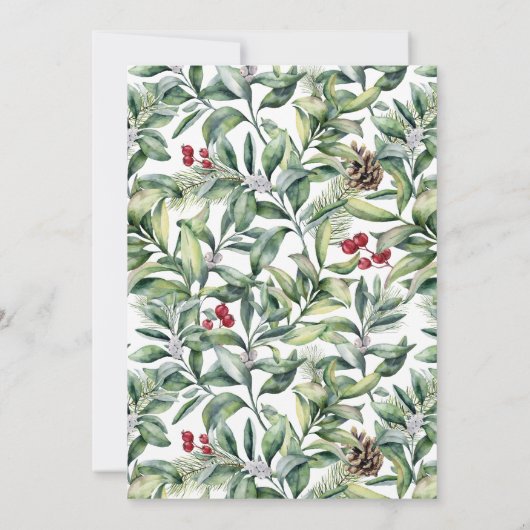 Weihnachtsfeier im Party Einladung (Rückseite)