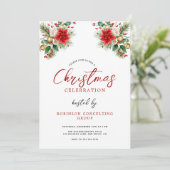 Weihnachtsfeier im Party Einladung (Stehend Vorderseite)