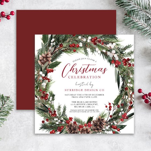 Weihnachtsfeier im Party Einladung