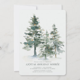 Weihnachtsfeier im Pinienwald Einladung