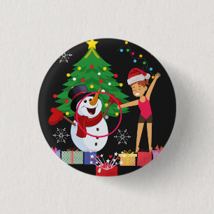 Weihnachtsfeier im rhythmischen Sport Button