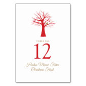 Weihnachtsfeier im Weihnachtsfest Tischnummer (Rückseite)