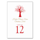 Weihnachtsfeier im Weihnachtsfest Tischnummer (Rückseite)