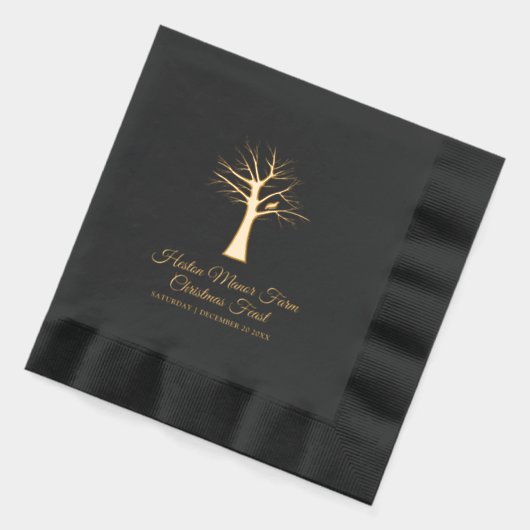 Weihnachtsfeier in einem Festmahl Servietten Mit Folie (Links)