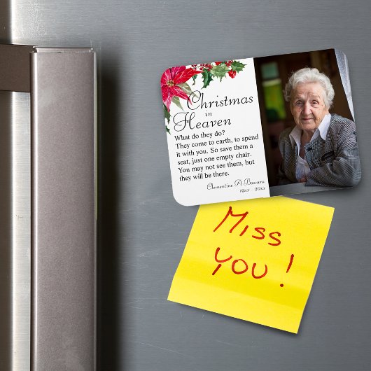 Weihnachtsfeier in einem Paradies-Foto Magnet