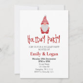 Weihnachtsfeier in Gnome Einladung (Vorderseite)