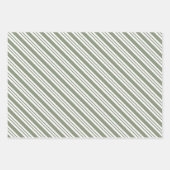 Weihnachtsfeier in Grün und Gold Geschenkpapier Set (Vorderseite 2)