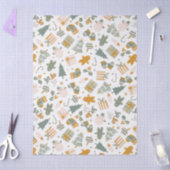 Weihnachtsfeier in Grün und Gold Seidenpapier (Basteln)