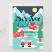 Weihnachtsfeier in Santa NorthPole Einladung (Vorderseite)
