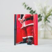 Weihnachtsfeier in Schwierigkeiten? Feiertagspostkarte (Stehend Vorderseite)