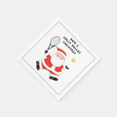 Weihnachtsfeier in Tennis Serviette (Ecke)