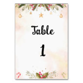 Weihnachtsfeier in Tischnummer (Rückseite)