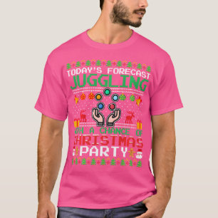 Weihnachtsfeier Jonglieren Jongleur Hässlich Weihn T-Shirt