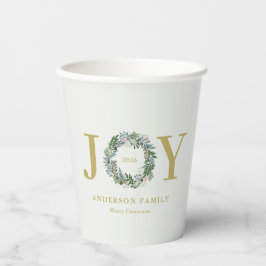 Weihnachtsfeier "Joy" Pappbecher