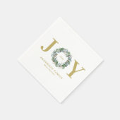 Weihnachtsfeier "Joy" Serviette (Ecke)