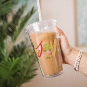 Weihnachtsfeier Joy Typografy Niedlich Name Holida Acryltrinkbecher