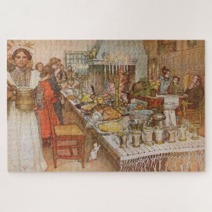 Weihnachtsfeier Julaftonen von Carl Larsson Puzzle