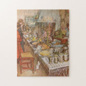 Weihnachtsfeier Julaftonen von Carl Larsson Puzzle (Vertikal)