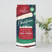 Weihnachtsfeier-Karte (Stehend Vorderseite)