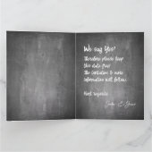Weihnachtsfeier Karte (Innenseite)