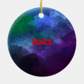 Weihnachtsfeier Keramik Ornament (Hinten)