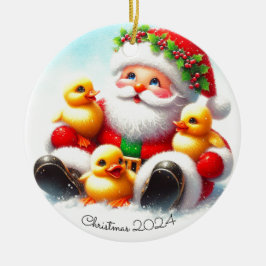 Weihnachtsfeier Keramik Ornament